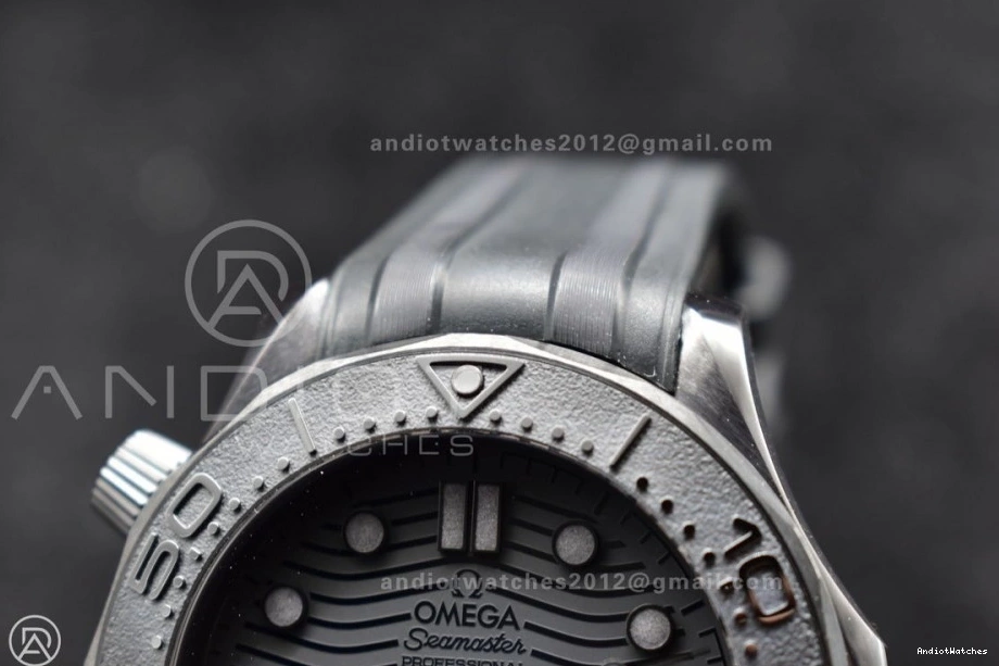 Best Durable Strap 1:1 1066 on 300m Seamaster Black A Dial Black VSF Edition 43.5mm Black Rubber Ceramic 0423